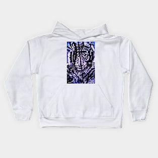 Tiger hiding Kids Hoodie